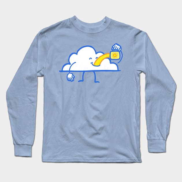 Coffee Cloud Long Sleeve T-Shirt by nickv47